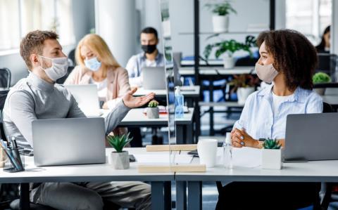 Mascarillas en interiores