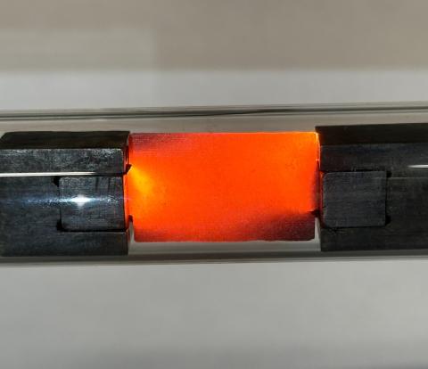 papel de carbón calentado